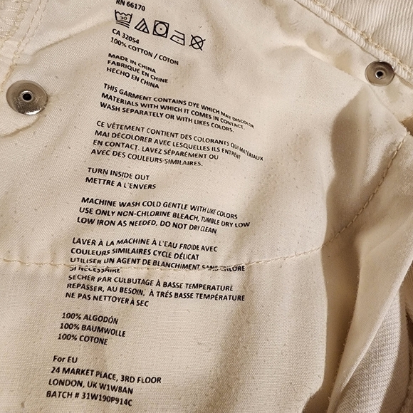 BDG Urban Outfitters Studded Distressed Shorts White High Rise Dree Cheeky Short - Picture 7 of 10